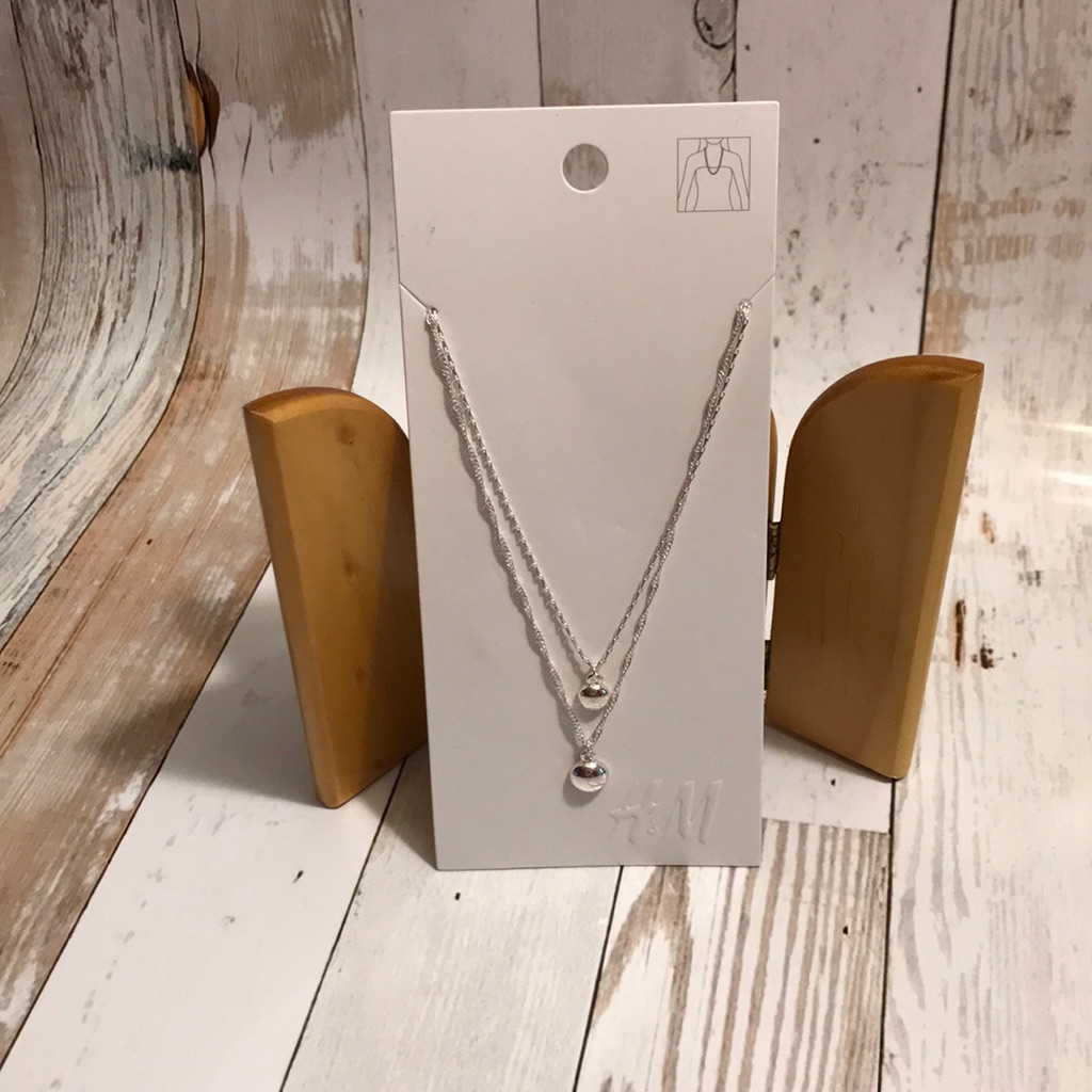 Double Layer Silver Hm Necklace 13$